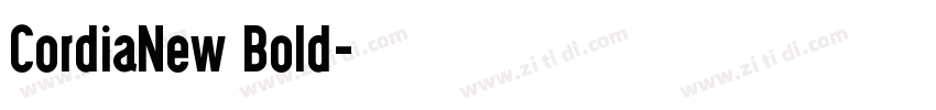 CordiaNew Bold字体转换